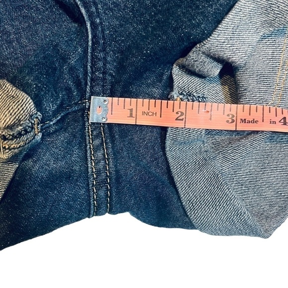 Abercrombie & Fitch Jean shorts rolled hem high rise blue denim W24 - Picture 11 of 13